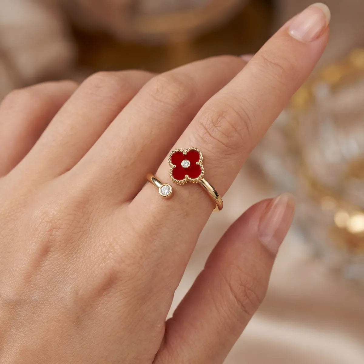 Bague d'Anxiété Ajustable Clove