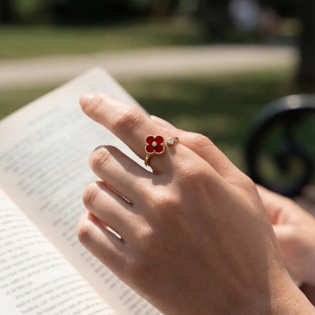 Bague d'Anxiété Ajustable Clove