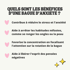 bague rotative anti stress d'anxiété et relaxante pour femme couleur or en acier inoxydable lullie, lullie.fr , maginosa aurora aide à ne plus se ronger les ongles onychophagie, aide à ne plus se triturer la peau dermatillomanie, aide à ne plus s'arracher les cheveux trichotillomanie, améliore la concentration, fidget ring, jouet fidget, fidget toys, positivjewelry, atelierdaphne, lullie.co, lullie, bague d'anxiété, bague anti stress