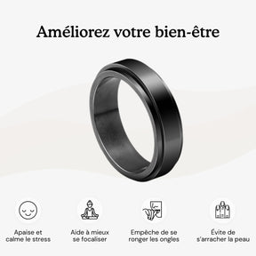 bague rotative anti stress d'anxiété et relaxante pour femme couleur or en acier inoxydable lullie, lullie.fr , maginosa aurora aide à ne plus se ronger les ongles onychophagie, aide à ne plus se triturer la peau dermatillomanie, aide à ne plus s'arracher les cheveux trichotillomanie, améliore la concentration, fidget ring, jouet fidget, fidget toys, positivjewelry, atelierdaphne, lullie.co, lullie, bague d'anxiété, bague anti stress